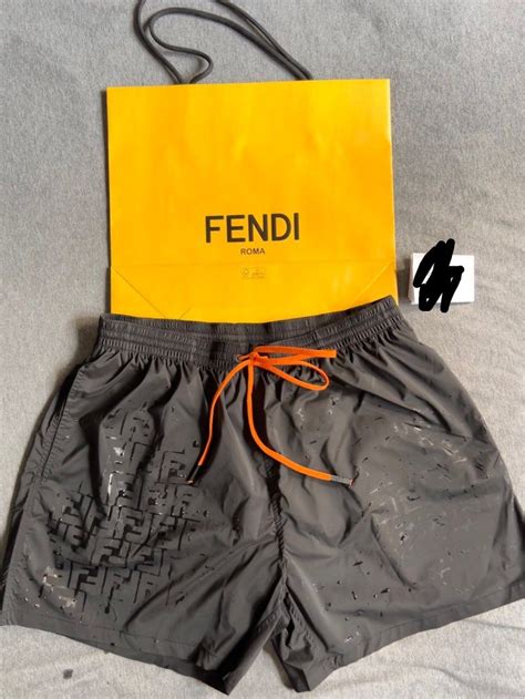 fendi swim shorts reactive|fendi water reveal shorts.